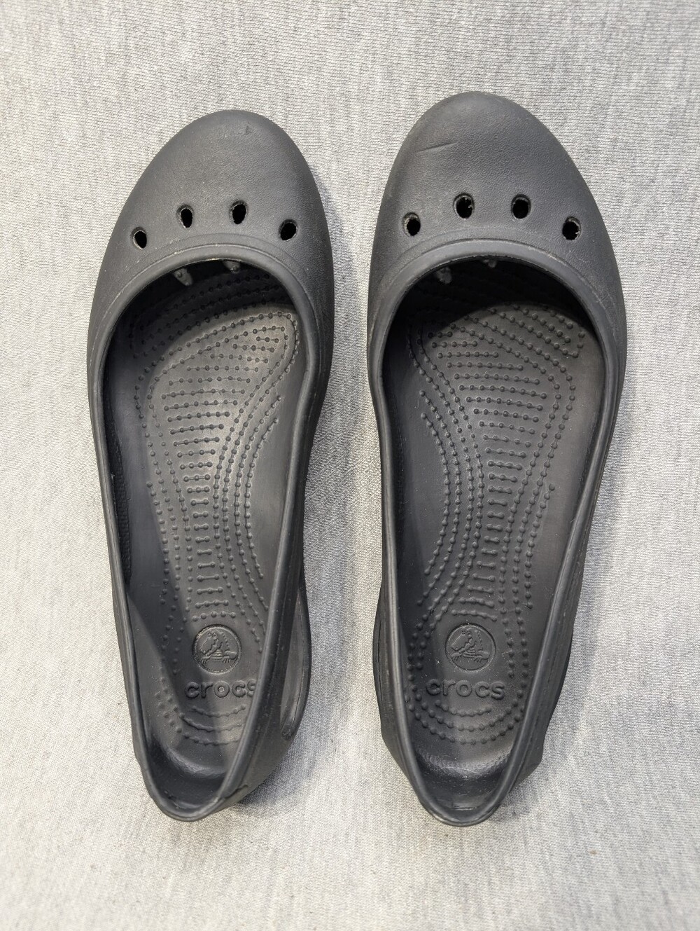 Crocs Kadee Ballet Flats Sandals Women's 8 Black